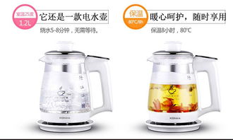 康佳 Konka 水之梦 1.2L 养生壶 KGY S1202D 精致生活的健康伴侣